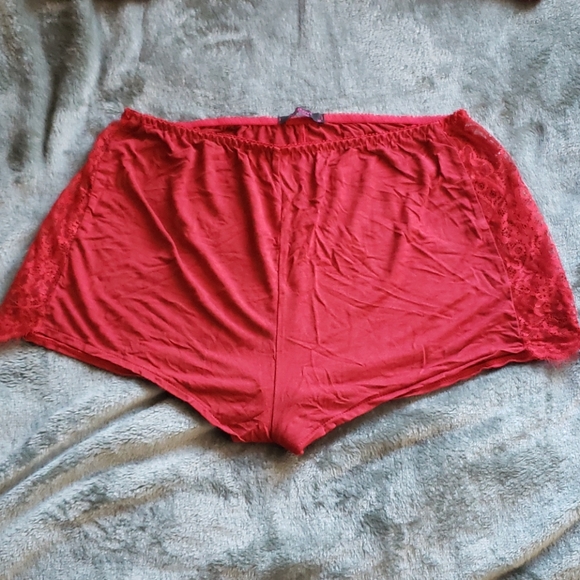 MAROON coloured cami and shorts PJ set - Picture 2 of 6